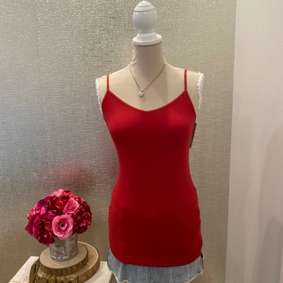 CAbi Tops - NWT Cabi V Neck Cami 5067 Firebrick Size SMALL